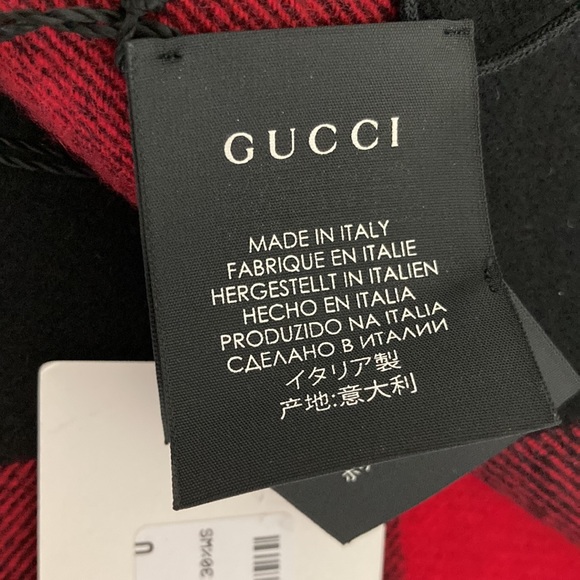 Gucci Reversible Cashmere and Wool Scarf - Picture 6 of 10